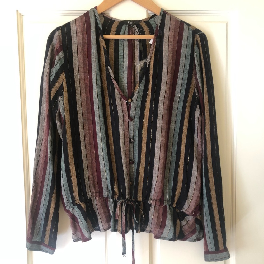 Rails Drawstring Blouse - image 1